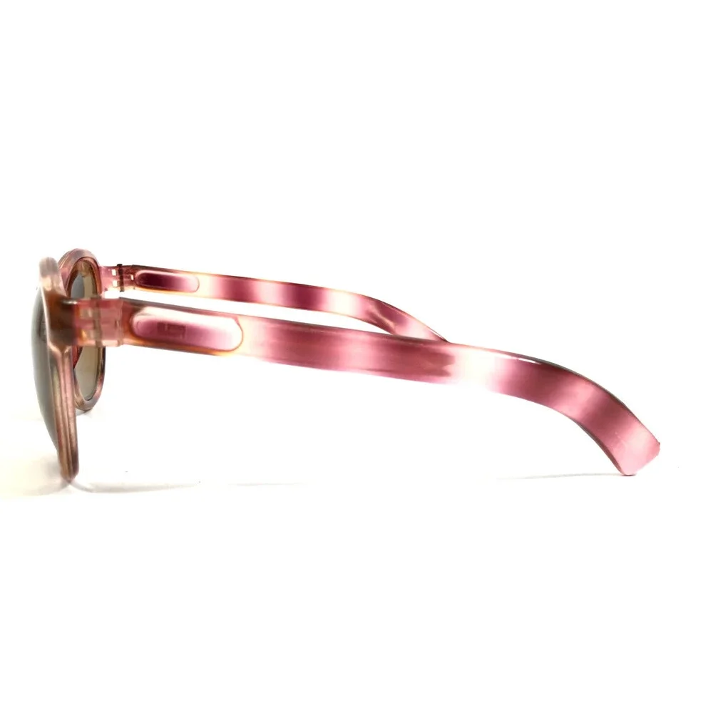 Vintage Sunglasses Pink Tortoise Frames with Brown Glass Lenses 55-18-129